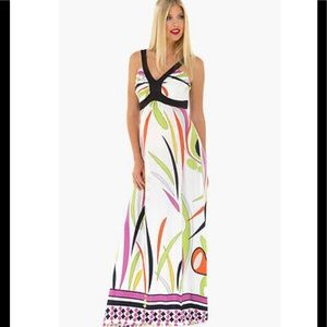 Olian Multicolor Maxi Dress (Maternity)